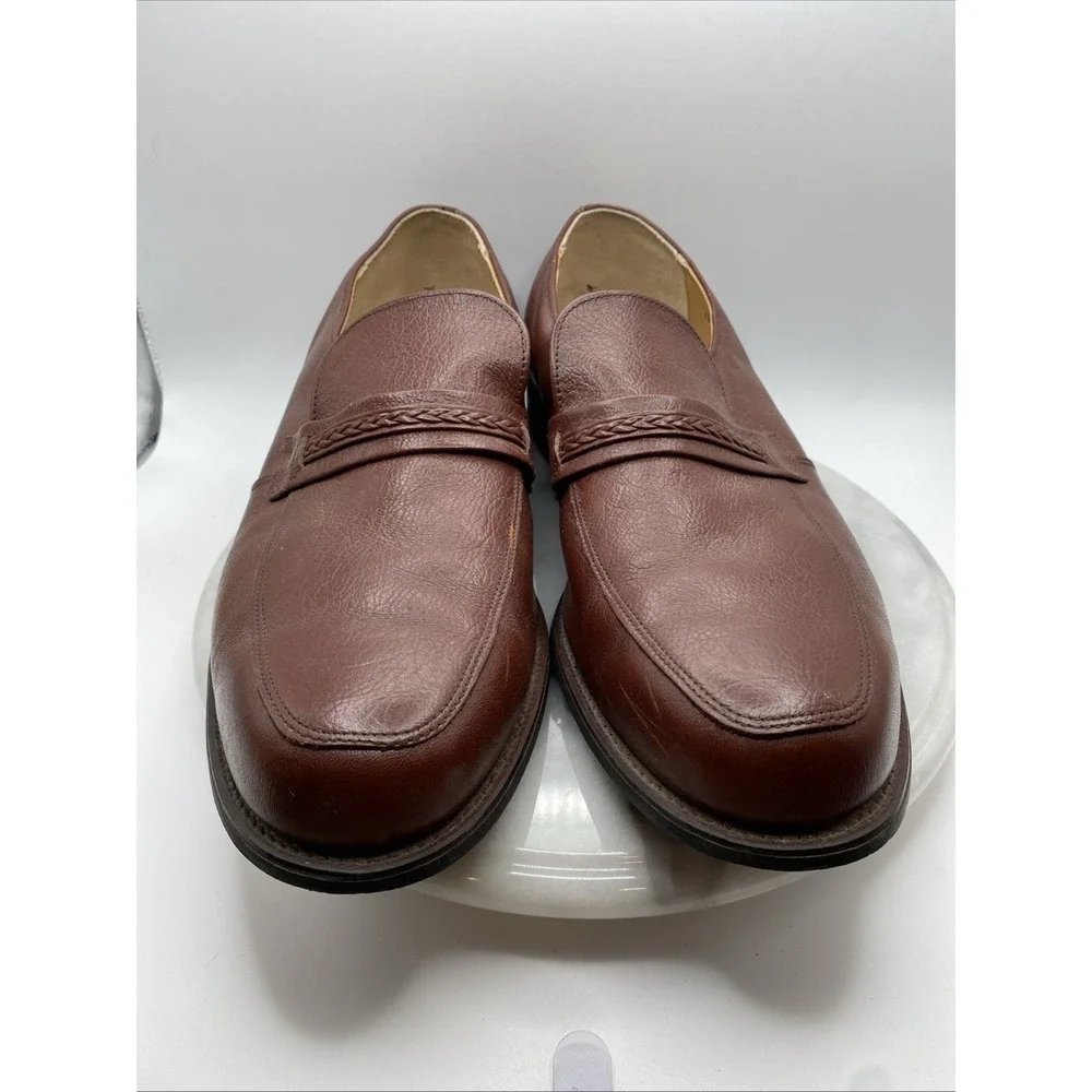 Leather Classics Slip On Loafers  Dress Shoes Neolite Heels USA  Mens Size 14 D